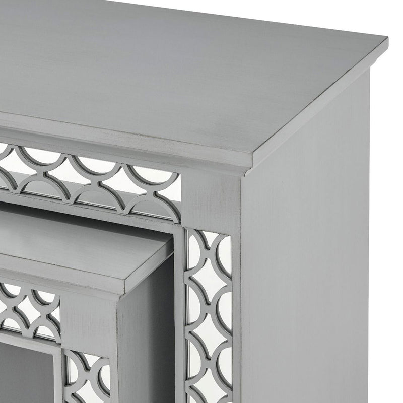 Blakely Grey Painted Nest of 2 Tables by Lavishway | Nest of Tables-25927