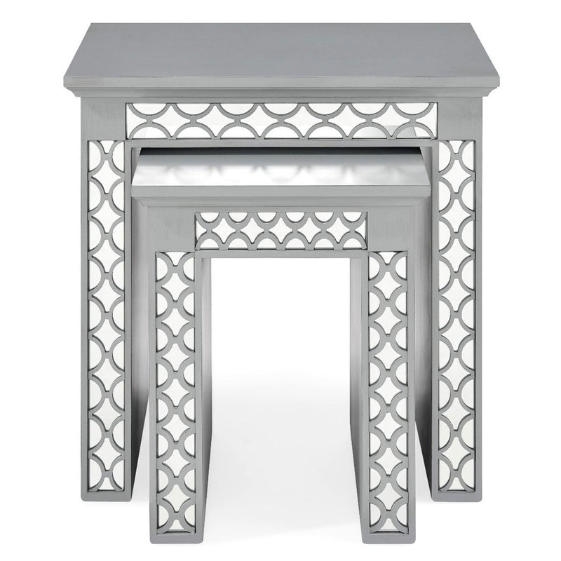 Blakely Grey Painted Nest of 2 Tables by Lavishway | Nest of Tables-25923