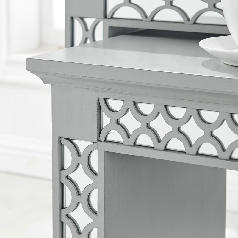 Blakely Grey Painted Nest of 2 Tables by Lavishway | Nest of Tables-25926