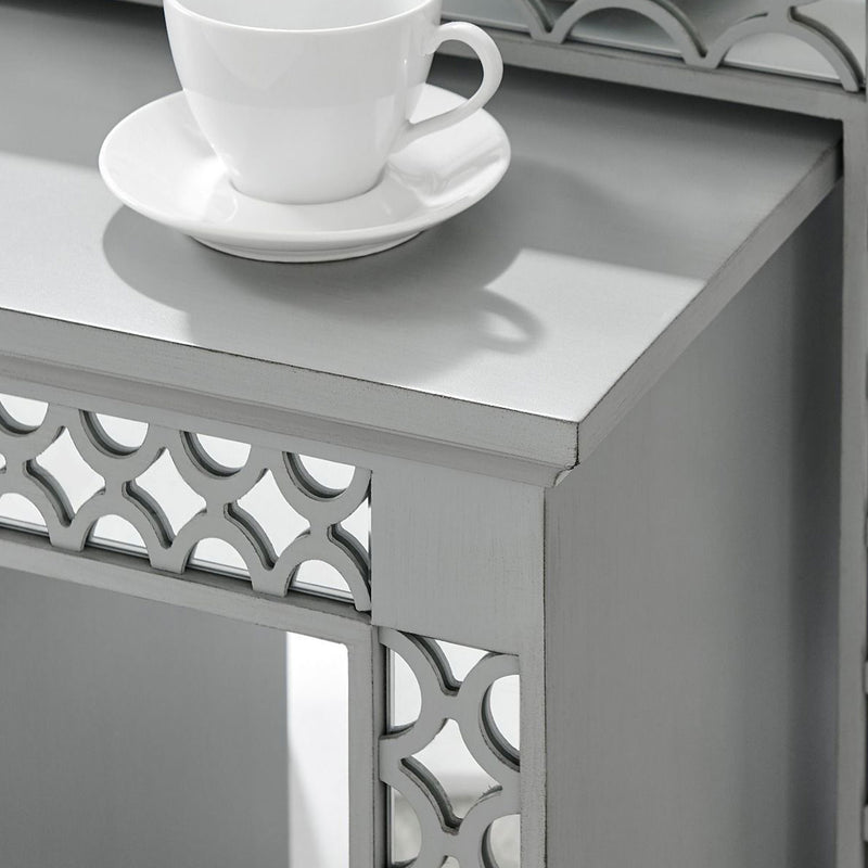 Blakely Grey Painted Nest of 2 Tables by Lavishway | Nest of Tables-25924