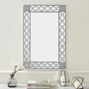 Blakely Grey Painted Wall Mirror by Lavishway | Wall Mirrors-25940
