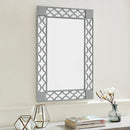 Blakely Grey Painted Wall Mirror by Lavishway | Wall Mirrors-25939