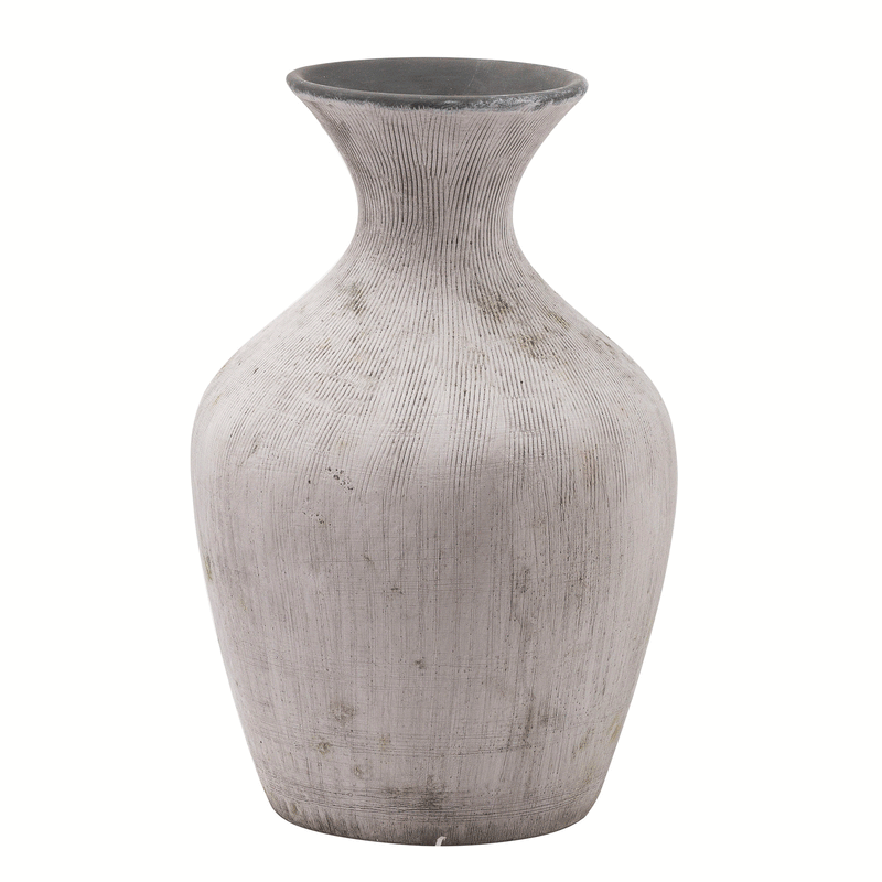 Bloomville Ellipse Stone Effect Vase by Lavishway | Vases-51062