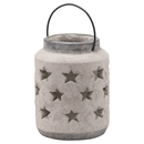Antique Bloomville Stone Star Lantern by Lavishway | Candle Holders-50848