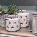 Antique Bloomville Stone Star Lantern by Lavishway | Candle Holders-50847