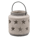 Antique Bloomville Stone Star Lantern by Lavishway | Candle Holders-50849
