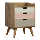 Burford 3 Drawers Bedside Table by Lavishway | Bedside Tables-22433