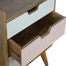 Burford 3 Drawers Bedside Table by Lavishway | Bedside Tables-22439