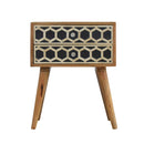 Lavoie Bone Inlay 2 Drawers Bedside Table by Lavishway | Bedside Tables-22215