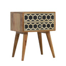 Lavoie Bone Inlay 2 Drawers Bedside Table by Lavishway | Bedside Tables-22214