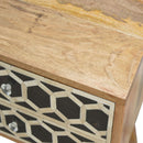 Lavoie Bone Inlay 2 Drawers Bedside Table by Lavishway | Bedside Tables-22219