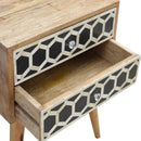 Lavoie Bone Inlay 2 Drawers Bedside Table by Lavishway | Bedside Tables-22218