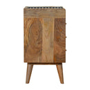 Lavoie Gallery Back 3 Drawers Bedside Table by Lavishway | Bedside Tables-22193