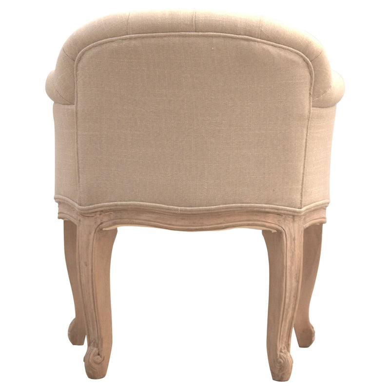 Bordrum Natural Fabric Accent Chair by Lavishway | Accent Chairs-60107