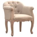 Bordrum Natural Fabric Accent Chair by Lavishway | Accent Chairs-60100