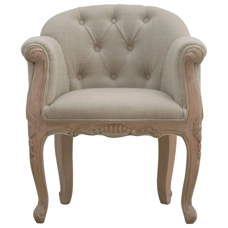 Bordrum Natural Fabric Accent Chair by Lavishway | Accent Chairs-60101