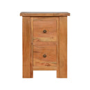 Boston Solid Wood 2 Drawers Bedside Table by Lavishway | Bedside Tables-22051