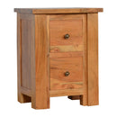 Boston Solid Wood 2 Drawers Bedside Table by Lavishway | Bedside Tables-22050