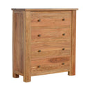 Boston 4 Drawers Mango Wood Chest of Drawers by Lavishway | Chest Of Drawers-22025