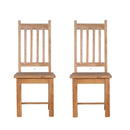Boston Solid Wooden Dining Chair Set of 2 by Lavishway | Dining Chairs-22008