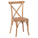 Bourton Light Oak Cross Back Dining Chair by Lavishway | Dining Chairs-51147