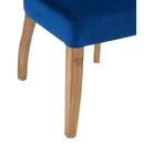 Contemporary Bourton Royal Blue Velvet Chair by Lavishway | Dining Chairs-25890
