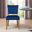 Contemporary Bourton Royal Blue Velvet Chair by Lavishway | Dining Chairs-25881