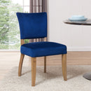 Contemporary Bourton Royal Blue Velvet Chair by Lavishway | Dining Chairs-25880