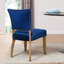 Contemporary Bourton Royal Blue Velvet Chair by Lavishway | Dining Chairs-25882