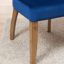 Contemporary Bourton Royal Blue Velvet Chair by Lavishway | Dining Chairs-25888