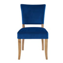 Contemporary Bourton Royal Blue Velvet Chair by Lavishway | Dining Chairs-25885