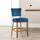 Bourton Upholstery Velvet Bar Stool by Lavishway | Bar Stools-25898