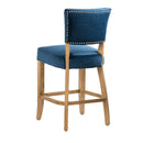 Bourton Upholstery Velvet Bar Stool by Lavishway | Bar Stools-25904