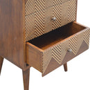 Salisbury 3 Drawer Bedside Table by Lavishway | Bedside Tables-21961