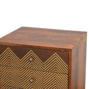 Salisbury 3 Drawer Bedside Table by Lavishway | Bedside Tables-21962