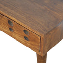 Brass Inlay Cut 1 Drawer Chestnut Bedside by Lavishway | Bedside Tables-22022