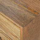 Nordic Solid Wood 2 Drawers Bedside Table by Lavishway | Bedside Tables-21954