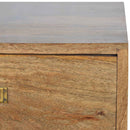 Nordic Solid Wood 2 Drawers Bedside Table by Lavishway | Bedside Tables-21953