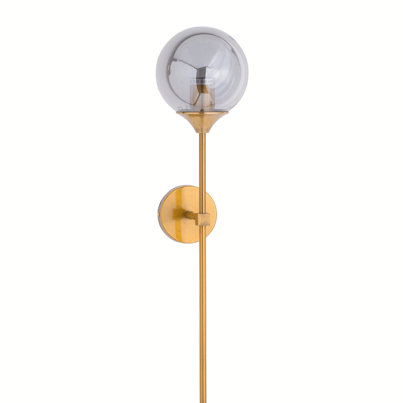 Smoked Glass Globe Wall Pendant by Lavishway | Pendant Lighting-51518