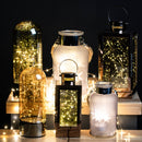 Brass Lantern With Led Micro Lights by Lavishway | LED Lights-26602