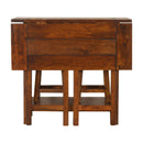 Breakfast 2 Stools Chestnut Table by Lavishway | -21979