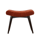 Bourton Red Velvet Curved Bench by Lavishway | Benches & Storage Benches-21767