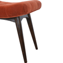 Bourton Red Velvet Curved Bench by Lavishway | Benches & Storage Benches-21768