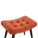 Bourton Red Velvet Curved Bench by Lavishway | Benches & Storage Benches-21772