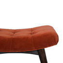 Bourton Red Velvet Curved Bench by Lavishway | Benches & Storage Benches-21771