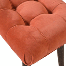 Bourton Red Velvet Curved Bench by Lavishway | Benches & Storage Benches-21770