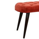 Bourton Red Velvet Deep Button Bench by Lavishway | Benches & Storage Benches-21755