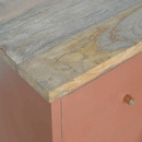 Bourton Red Painted 2 Drawers Bedside Table by Lavishway | Bedside Tables-21729