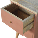 Bourton Red Painted 2 Drawers Bedside Table by Lavishway | Bedside Tables-21728