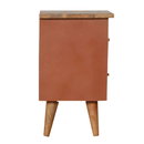 Bourton Red Painted 2 Drawers Bedside Table by Lavishway | Bedside Tables-21727